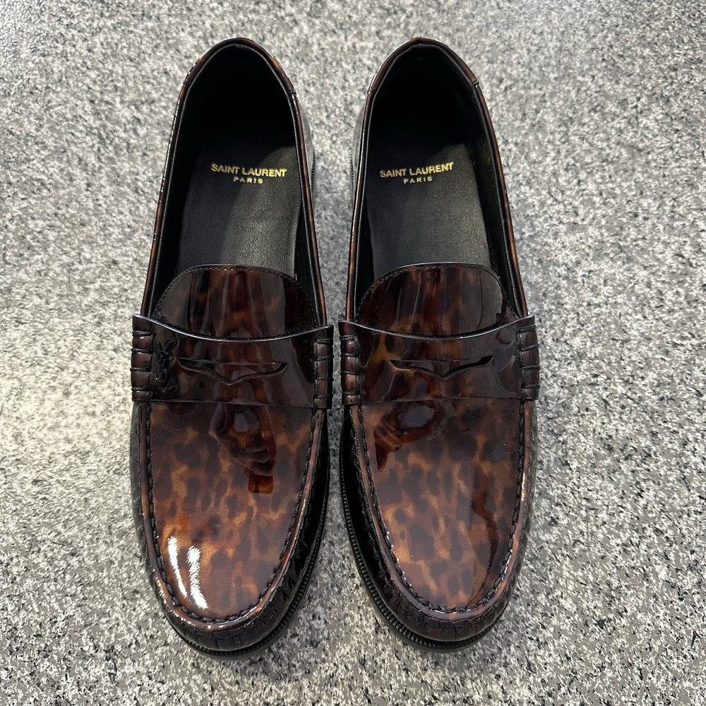 Saint Laurent Le Loafer Monogram Penny Slippers Size 41 (11 US) 670232 - Picture 2 of 10
